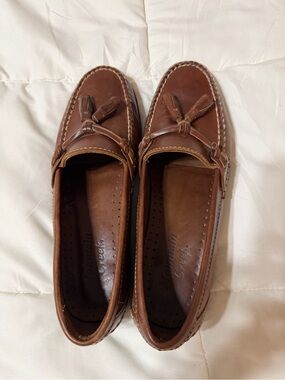 Brown Tassel Leather Loafers - White Mountain